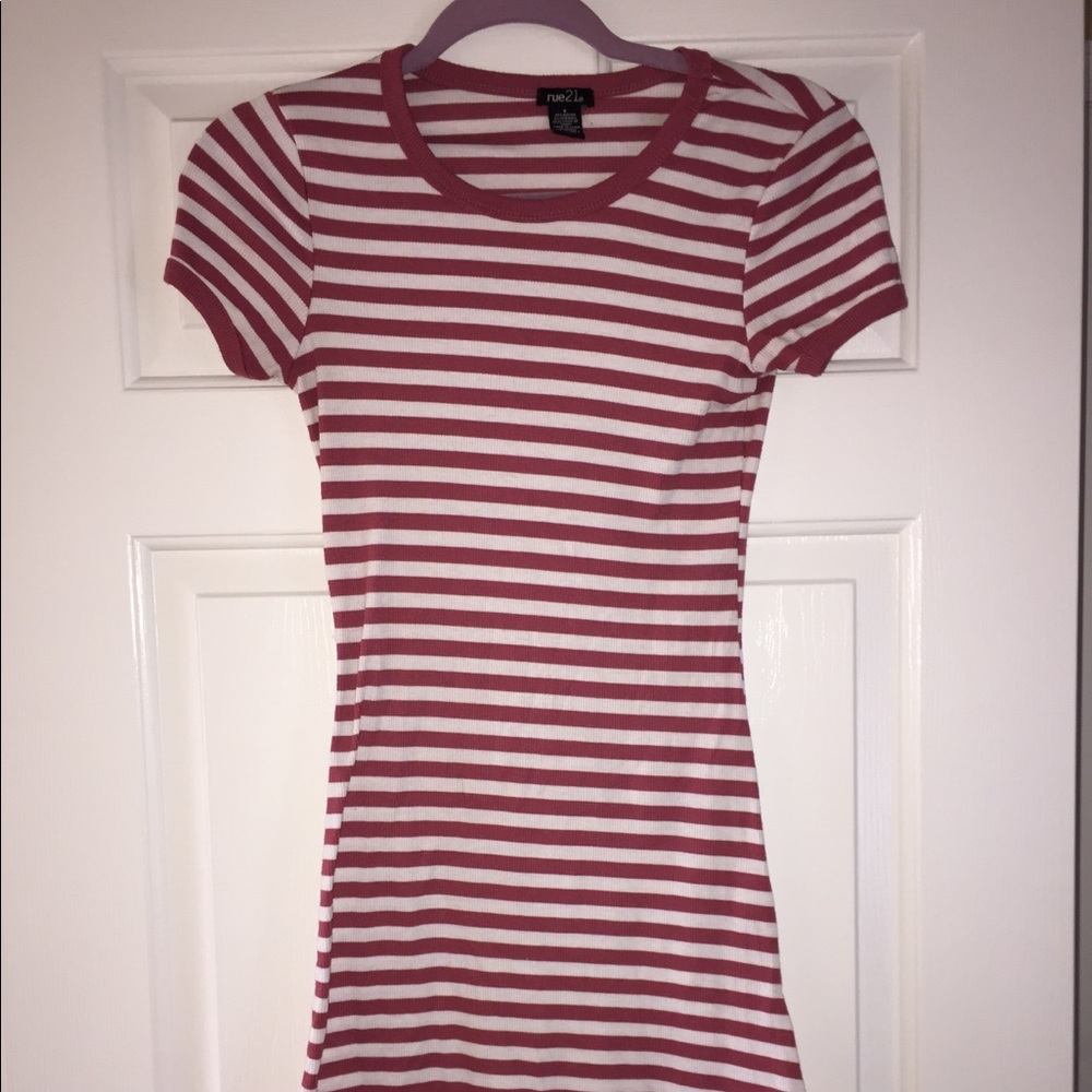 Striped Henley dress